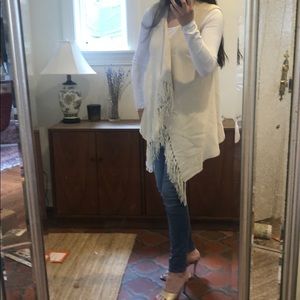 Lilly Pulitzer Sweater Vest with Fringe Trim